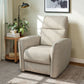 Power Recliner Chair, Dyed Fabric (Like Leathaire) Upholstered Recliner Chair with USB Ports, Footrest, Beige