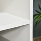 Modern TV Stand Cabinet for TVs up to 60 Inches with Storage Shelf, Cable Hole, Home Entertainment Unit Center, for Living Room Bedroom, White