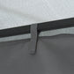 10' x 10' Patio Gazebo Outdoor, Canopy Shelter with Double-tier Roof, Pavilion Sidewalls for Garden Events, Dark Grey