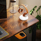 71" Computer Desk, Desktop Desk with Metal Legs, Rustic Brown
