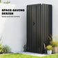 Outdoor Storage Shed with Adjustable Shelves Metal Garden Shed with Double Doors for Patio Balcony Garage