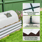 Portable Mini Greenhouse, Tunnel Growing Tent with 5 Mesh Windows and Steel Frame