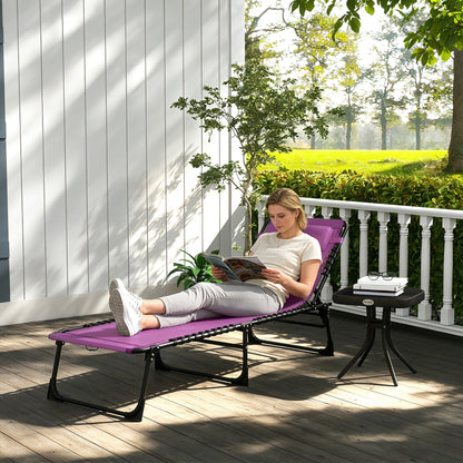 Purple 4-Level Adjustable Chaise Lounge