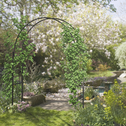 7FT Garden Arch Trellis for Climbing Roses