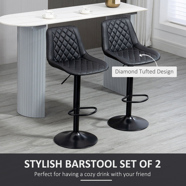 Swivel Counter Height Bar Stools Set of 2