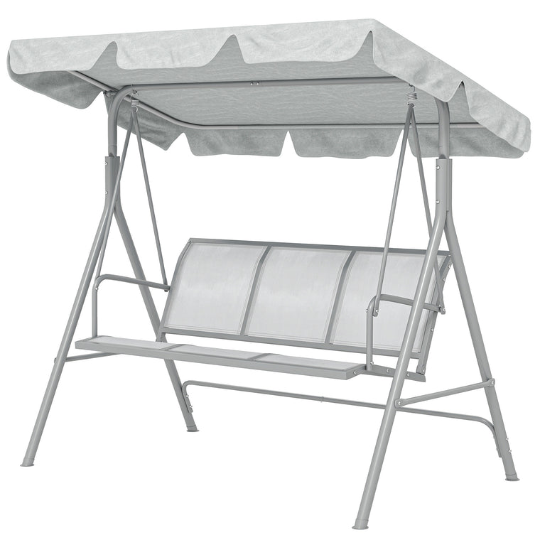 3-Seater A-Frame Porch Swing with Canopy
