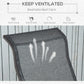 Patio Glider with Breathable Mesh Fabric, Outdoor Glider Chair, Garden Rocking Gliding Seat for Patio, Yard, Porch, Grey