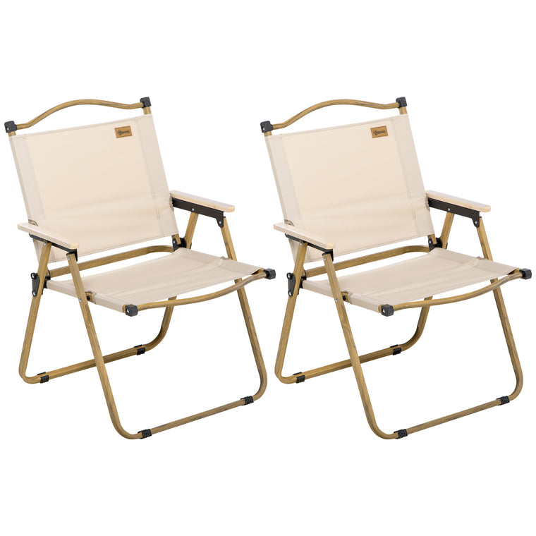 Set of 2 Lightweight Folding Camping Chairs