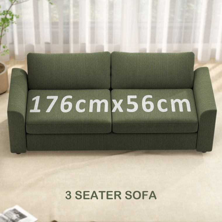 83.5" 3-Seater Sofa with Pocket Spring