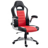 Racing Gaming Chair with Flip-Up Armrests - Red