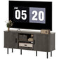 TV Stand Cabinet for TVs up to 55 Inches, TV Unit with Storage Shelves and Cabinets for Living Room, Grey