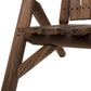 Wood Adirondack Patio Chair Bench with Center Coffee Table, for Lounging and Relaxing Outdoors Carbonized