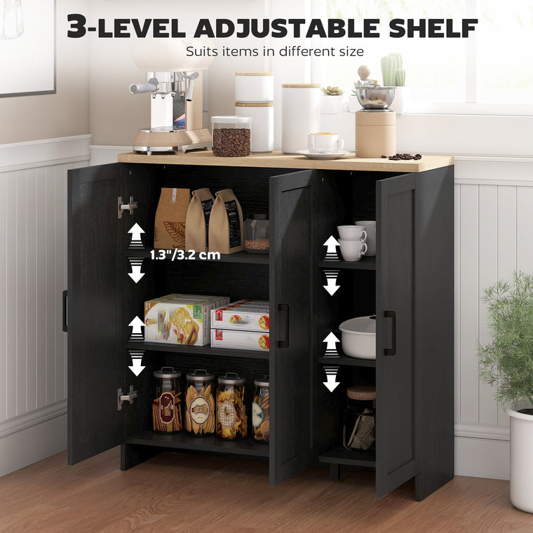 Sideboard Buffet Cabinet with 3 Doors
