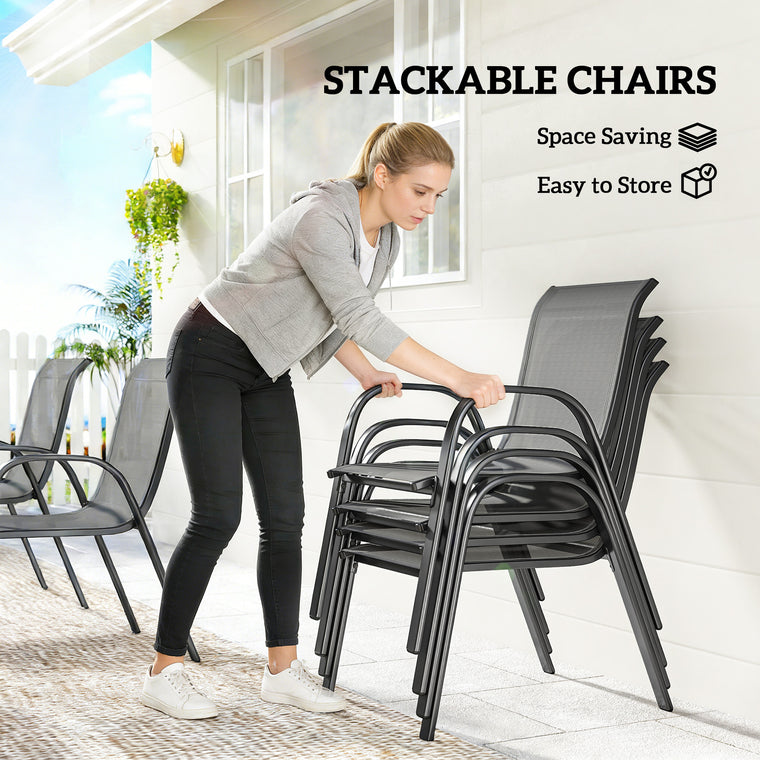 7-Piece Dining Set for 6 with Rectangular Table