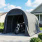 10' x 15' Heavy Duty Carport, Portable Garage Car Canopy Tent Shelter with Reinforced Galvanized Frame, Dark Grey
