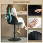 Bar Stools Set of 2, Swivel Counter Height Barstools with Footrest, Black
