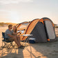 4 Person Camping Tent, Easy Pop Up Tent with Doors, Windows and Carry Bag, Automatic Setup Tent for Hiking, Orange