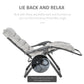 Reclining Zero Gravity Chair with Adjustable Backrest, Folding Garden Sun Lounger, Outdoor Recliner with Removable Cushion and Headrest, Dark Grey