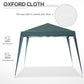 8' x 8' Pop Up Canopy, Outdoor Foldable Tent, Portable Canopy Tent with Carrying Bag for Camping, Party, Picnic, Green