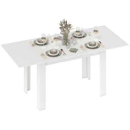 55" Extendable Dining Table for 6-8 - White
