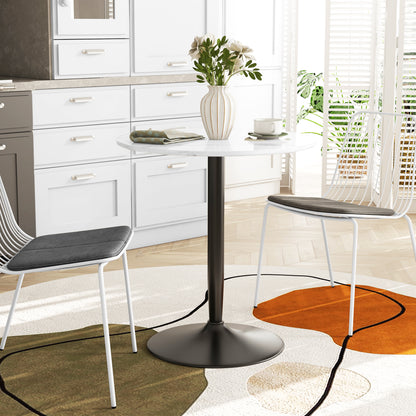 Round Dining Table with Steel Base