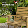 Light Brown Wooden Rocking Chair with Slatted Back