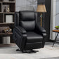 Lift Chair for Seniors, PU Leather Upholstered Electric Recliner Chair with Remote, Side Pockets, Quick Assembly, Black