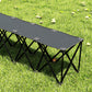 Portable 4-Seater Folding Camping Chair, Team Bench Chair with Carry Bag for Soccer Football Team, No Assembly