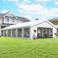 20' x 40' Party Tent, Outdoor Canopy Tent with 12 Removable Window Sidewalls for Parties, Wedding, Events, BBQ