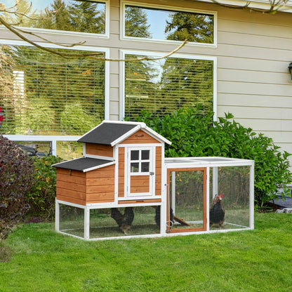 Large Waterproof Chicken Coop with Nesting Box & Run