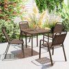 Stackable Outdoor Dining Chairs, Set of 4