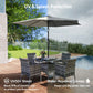 9' Outdoor Table Patio Umbrella with Tilt & UV Protection