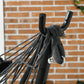 Patio Hammock Chair with Stand, Outdoor Hammock Swing Hanging Lounge Chair with Side Pocket and Headrest, Dark Grey
