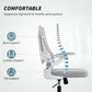 Ergonomic Office Chair, Swivel Desk Chair with Adjustable Lumbar Support and Height, Flip-up Armrests, Wheels, Grey