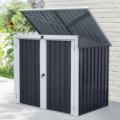 5' x 3' Garbage Bin Shed with Lockable Doors