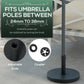 33 lbs Black Concrete Umbrella Base 18.3" Round