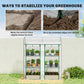 3 Tier Mini Greenhouse, Portable Greenhouse with 2 Roll-up Doors, 56.3" x 18.1" x 64.6", Clear