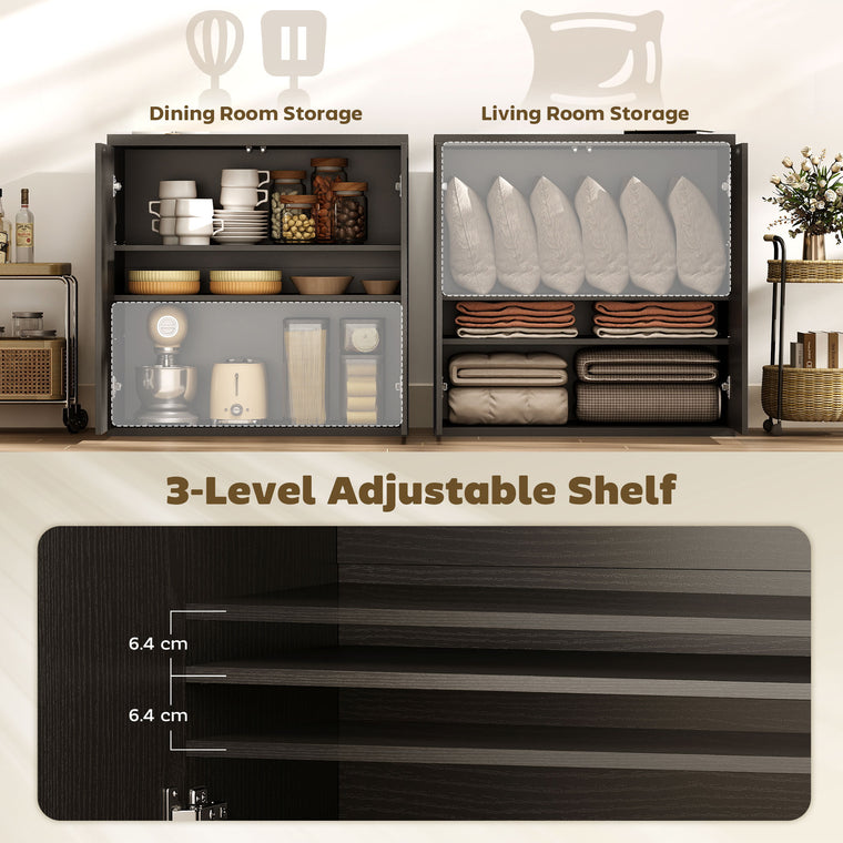 30.7" Sideboard Buffet Cabinet with Soft-Close Door