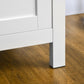 Sideboard Cabinet, Buffet Table with Drawer, Double Door Cupboard and Adjustable Shelf for Living Room, Entryway, White