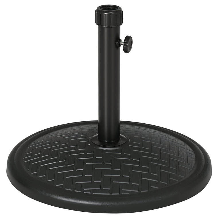 31 lb Black Concrete Round Umbrella Base