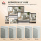 Accent Chair, Velvet-feel Fabric Armchair with Wide Seat, Spring Cushion, Solid Wood legs, Grey