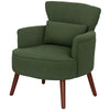 Upholstered Accent Chair with Lumbar Pillow