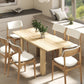 Modern Extendable Dining Table, 55.1 x 31.5 in, for 6-8 People, Expandable Dining Table for Kitchen, Natural Wood