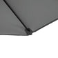 8.5FT Outdoor Cantilever Roma Parasol with 360° Rotation and Cross Base, Offset Patio Umbrella for Garden, Dark Grey