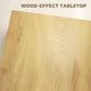 Square Coffee Table, Center Table with 1.6" Thick Tabletop, Natural Wood