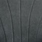 Fabric Armchair, Modern Accent Chair with Wood Legs for Living Room, Bedroom, Home Office, Dark Grey