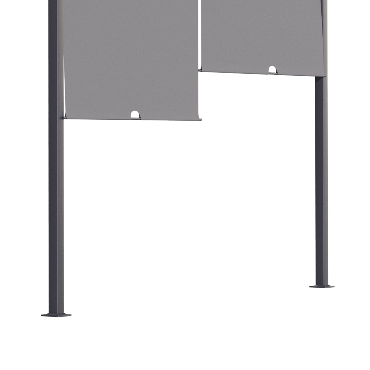 10' x 13' Outdoor Patio Pergola with Sliding Roof, LED Lights, Solar Powered for Garden, Lawn, Backyard, Dark Grey