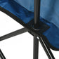 6 Seat Folding Camping Chair with Cup Holder and Carrying Case for Camping, Picnic, Sports Events, Blue