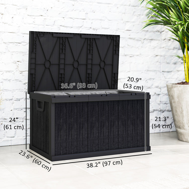 70 Gallon Resin Deck Box with Handles