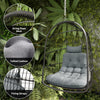 Foldable Rattan Garden Swing Chair with Headrest